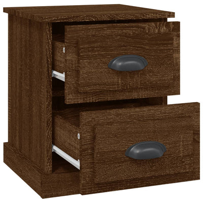 Bedside Cabinet Brown Oak 39x39x47.5 cm Engineered Wood Payday Deals