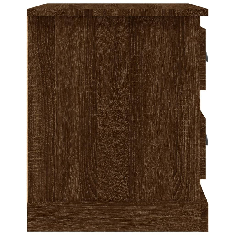 Bedside Cabinet Brown Oak 39x39x47.5 cm Engineered Wood Payday Deals