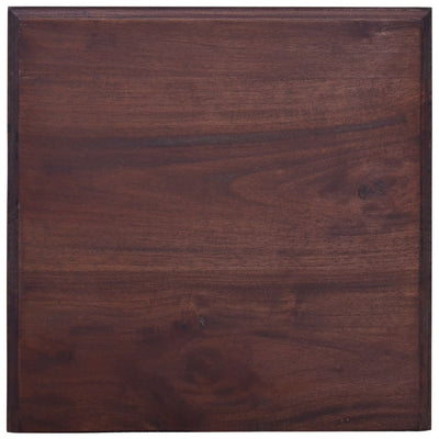 Bedside Cabinet Classical Brown Solid Mahogany Wood Payday Deals