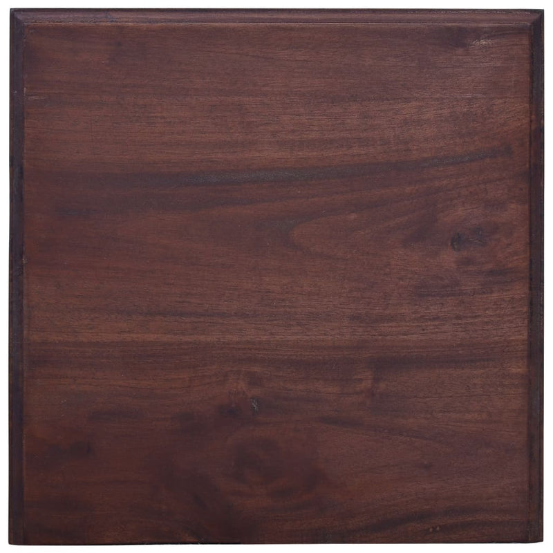 Bedside Cabinet Classical Brown Solid Mahogany Wood Payday Deals