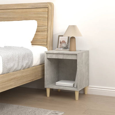 Bedside Cabinet Concrete Grey 40x35x50 cm Payday Deals