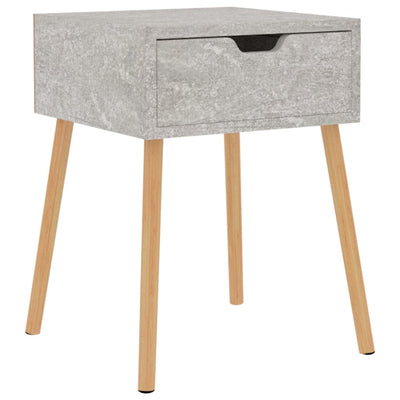 Bedside Cabinet Concrete Grey 40x40x56 cm Engineered Wood Payday Deals
