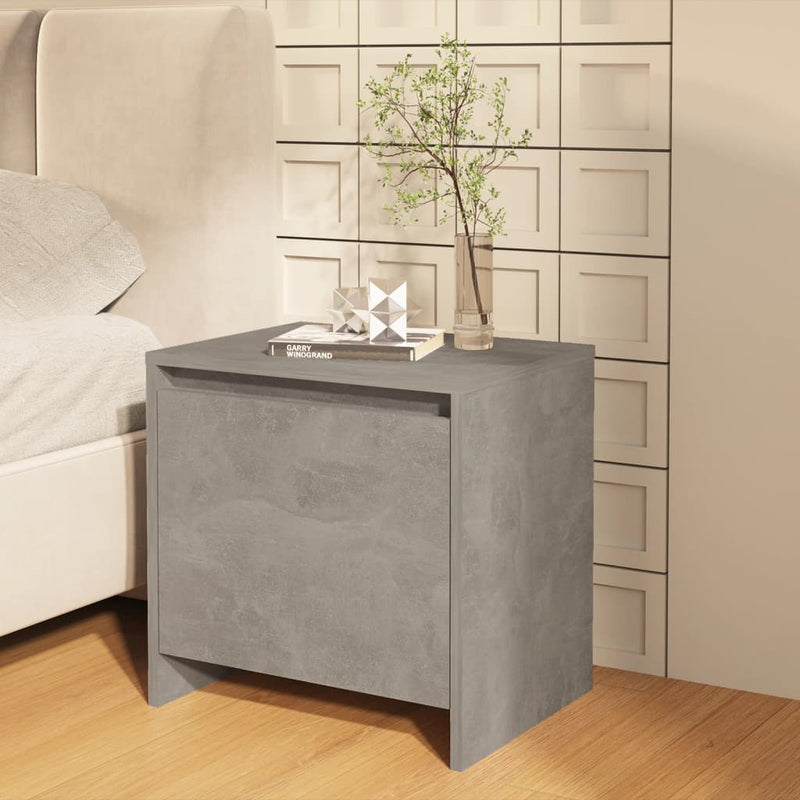 Bedside Cabinet Concrete Grey 45x34x44.5 cm Engineered Wood Payday Deals