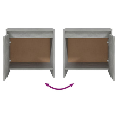 Bedside Cabinet Concrete Grey 45x34x44.5 cm Engineered Wood Payday Deals