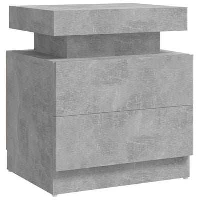 Bedside Cabinet Concrete Grey 45x35x52 cm Engineered Wood Payday Deals