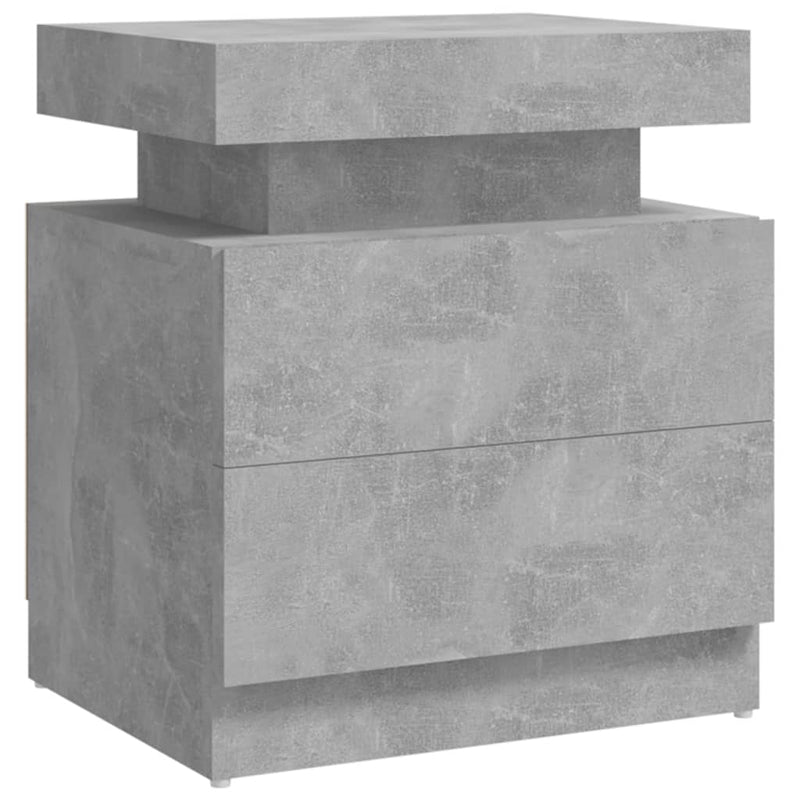 Bedside Cabinet Concrete Grey 45x35x52 cm Engineered Wood Payday Deals
