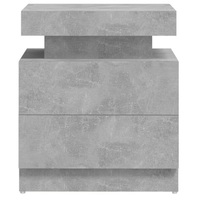 Bedside Cabinet Concrete Grey 45x35x52 cm Engineered Wood Payday Deals