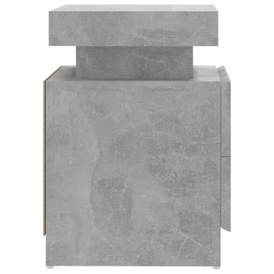 Bedside Cabinet Concrete Grey 45x35x52 cm Engineered Wood Payday Deals