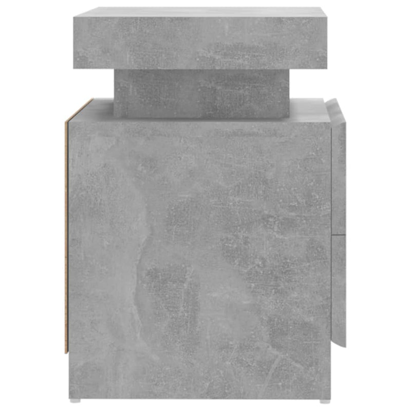 Bedside Cabinet Concrete Grey 45x35x52 cm Engineered Wood Payday Deals