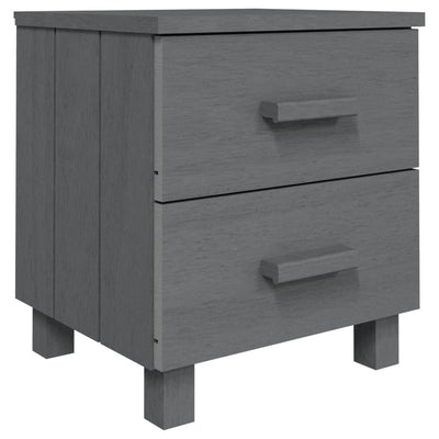 Bedside Cabinet Dark Grey 40x35x44.5 cm Solid Wood Pine Payday Deals