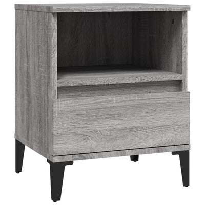 Bedside Cabinet Grey Sonoma 40x35x50 cm Payday Deals