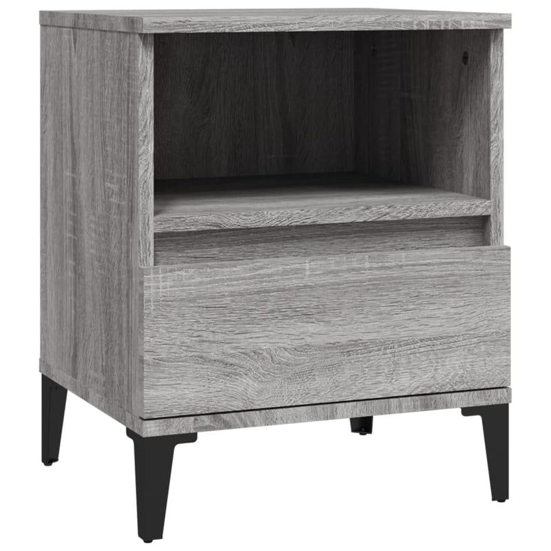 Bedside Cabinet Grey Sonoma 40x35x50 cm Payday Deals