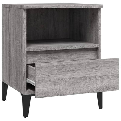 Bedside Cabinet Grey Sonoma 40x35x50 cm Payday Deals