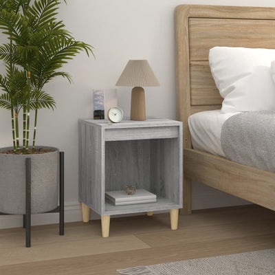 Bedside Cabinet Grey Sonoma 40x35x50 cm Payday Deals