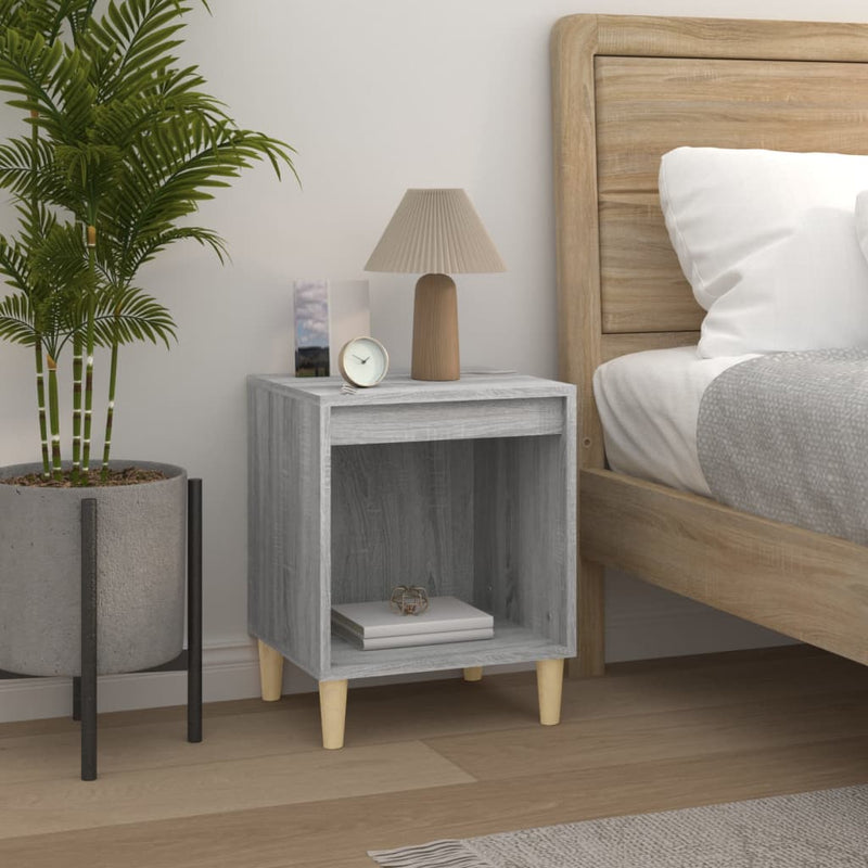 Bedside Cabinet Grey Sonoma 40x35x50 cm Payday Deals