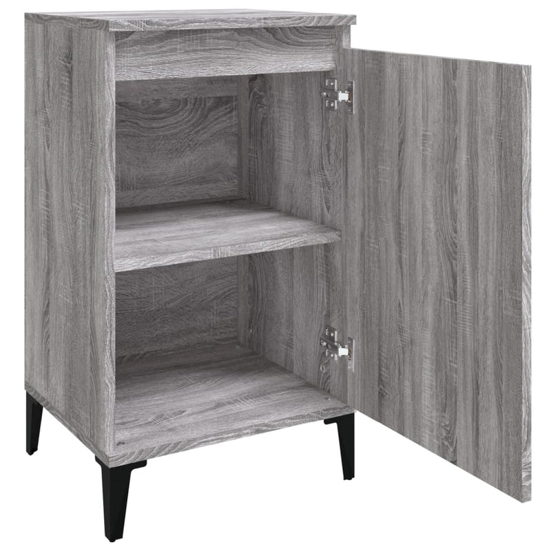 Bedside Cabinet Grey Sonoma 40x35x70 cm Engineered Wood Payday Deals