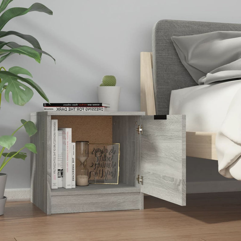 Bedside Cabinet Grey Sonoma 40x39x40 cm Payday Deals