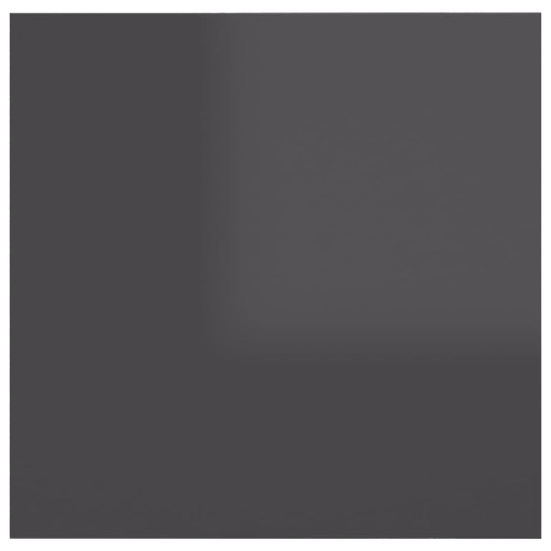 Bedside Cabinet High Gloss Grey 30.5x30x30 cm Engineered Wood Payday Deals