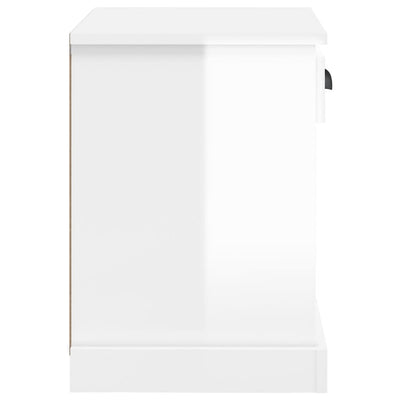 Bedside Cabinet High Gloss White 43x36x50 cm Payday Deals