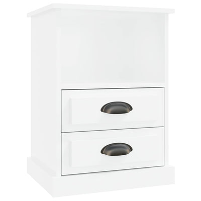 Bedside Cabinet High Gloss White 43x36x60 cm Payday Deals