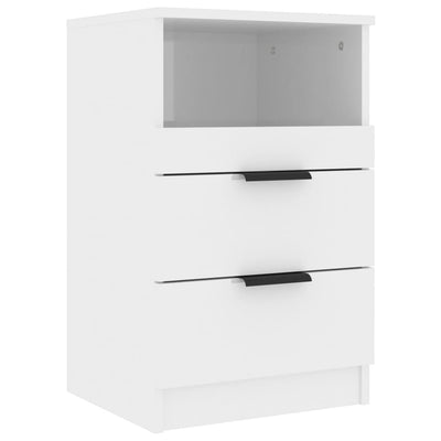 Bedside Cabinet High Gloss White Engineered Wood Payday Deals