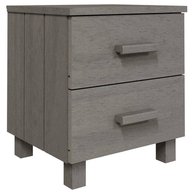 Bedside Cabinet Light Grey 40x35x44.5 cm Solid Wood Pine Payday Deals