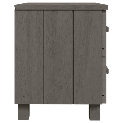 Bedside Cabinet Light Grey 40x35x44.5 cm Solid Wood Pine Payday Deals