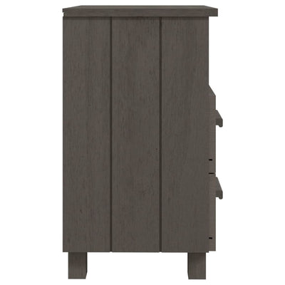 Bedside Cabinet Light Grey 40x35x62 cm Solid Wood Pine Payday Deals