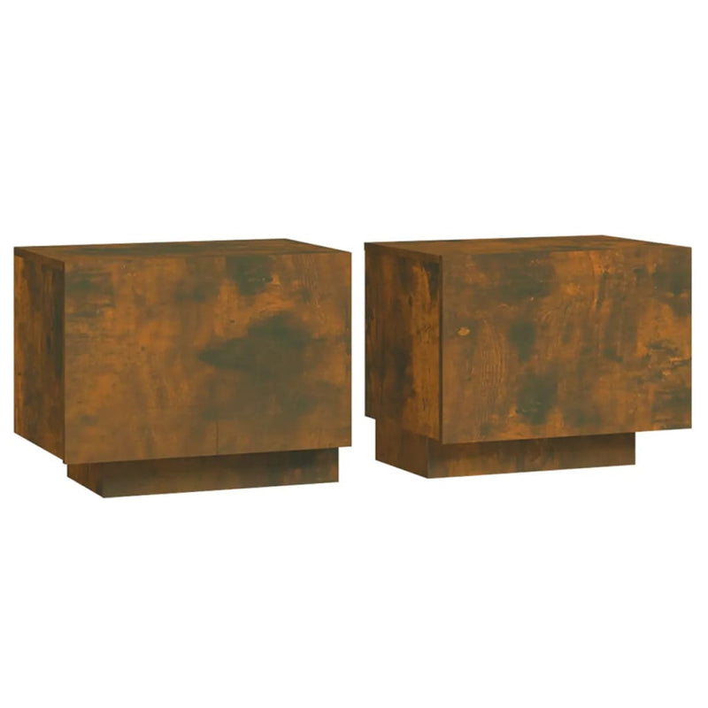 Bedside Cabinet Smoked Oak 100x35x40 cm Engineered Wood Payday Deals