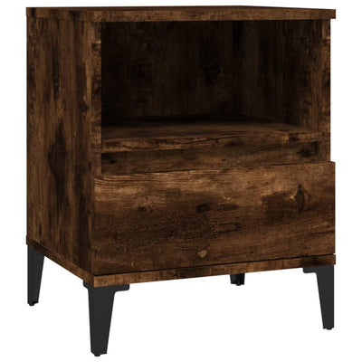 Bedside Cabinet Smoked Oak 40x35x50 cm Payday Deals