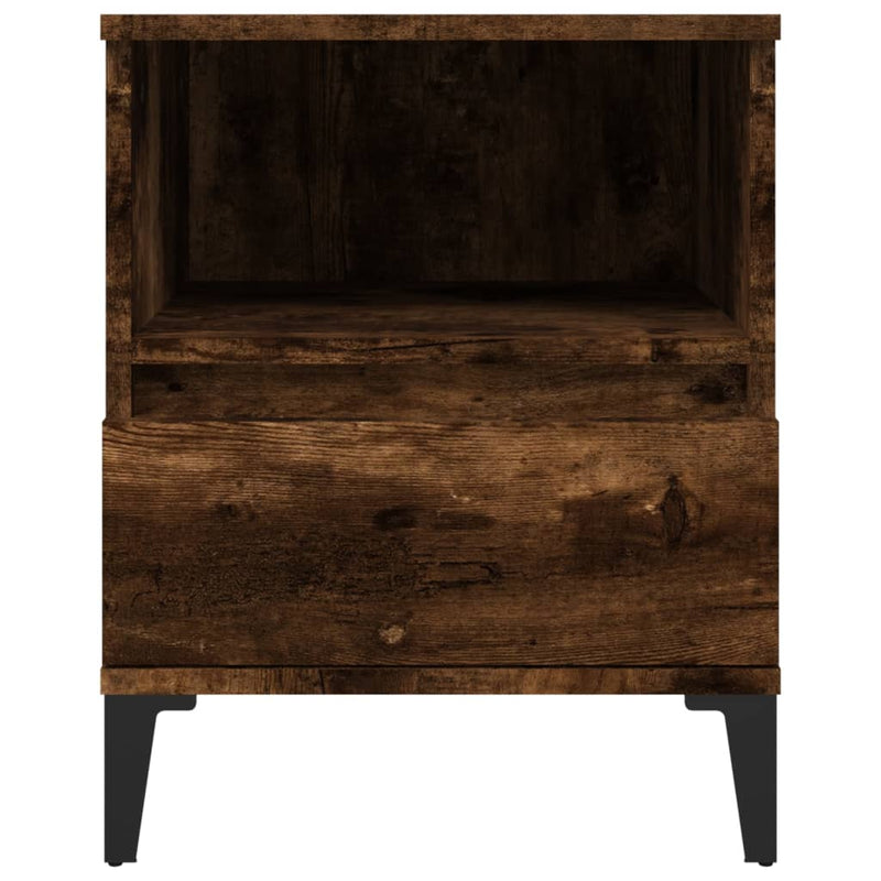Bedside Cabinet Smoked Oak 40x35x50 cm Payday Deals