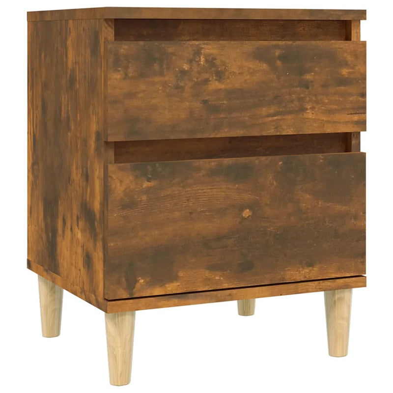 Bedside Cabinet Smoked Oak 40x35x50 cm Payday Deals