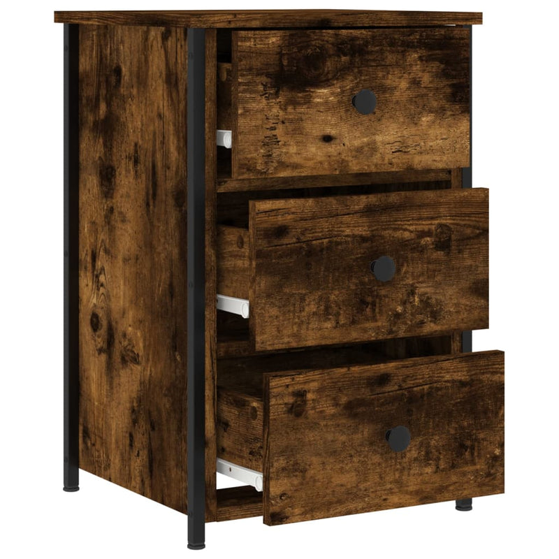 Bedside Cabinet Smoked Oak 40x36x60 cm Engineered Wood Payday Deals