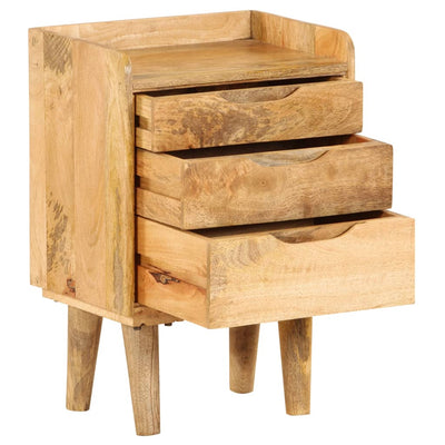 Bedside Cabinet Solid Mango Wood 40x30x59.5 cm Payday Deals