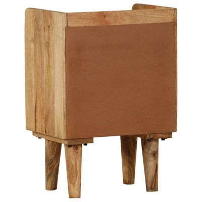 Bedside Cabinet Solid Mango Wood 40x30x59.5 cm Payday Deals
