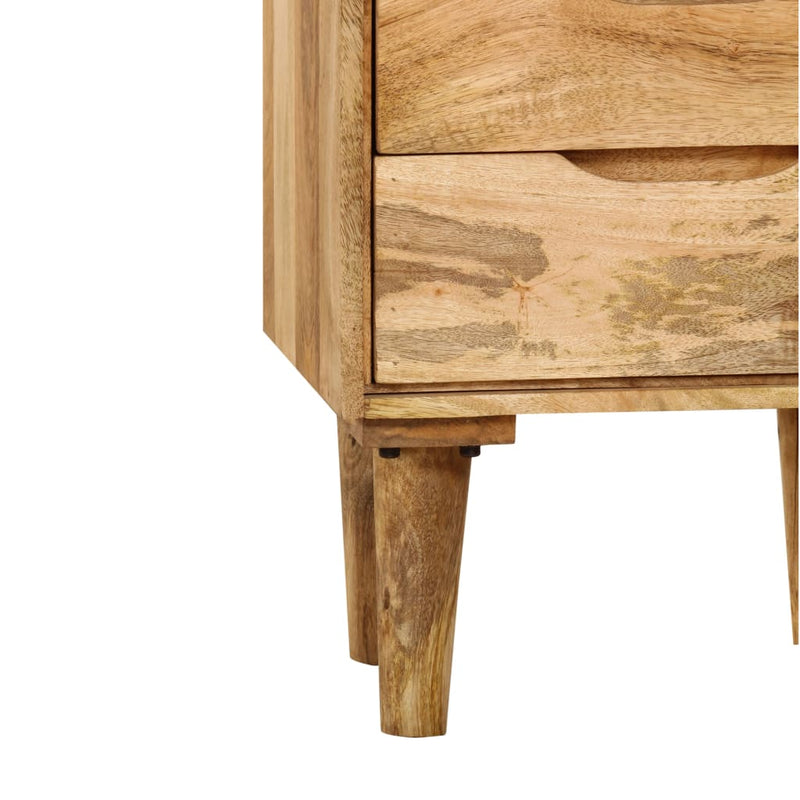 Bedside Cabinet Solid Mango Wood 40x30x59.5 cm Payday Deals