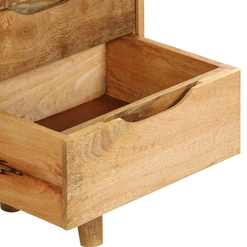Bedside Cabinet Solid Mango Wood 40x30x59.5 cm Payday Deals