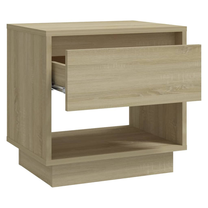 Bedside Cabinet Sonoma Oak 45x34x44 cm Engineered Wood Payday Deals