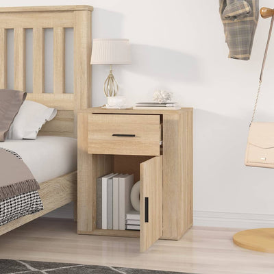 Bedside Cabinet Sonoma Oak 50x36x60 cm Engineered Wood Payday Deals