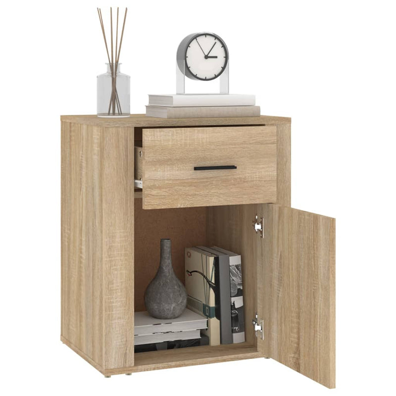 Bedside Cabinet Sonoma Oak 50x36x60 cm Engineered Wood Payday Deals
