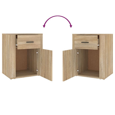 Bedside Cabinet Sonoma Oak 50x36x60 cm Engineered Wood Payday Deals