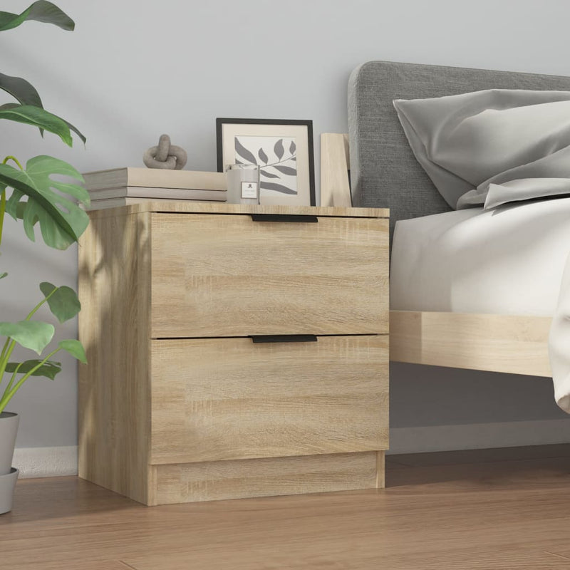 Bedside Cabinet Sonoma Oak Engineered Wood Payday Deals