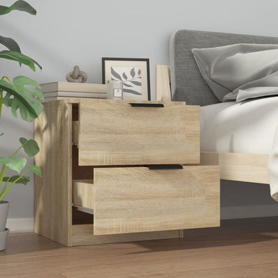 Bedside Cabinet Sonoma Oak Engineered Wood Payday Deals