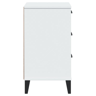 Bedside Cabinet VIKEN White Engineered Wood Payday Deals