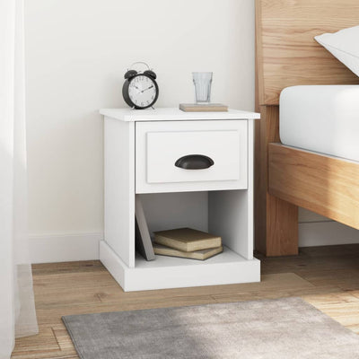 Bedside Cabinet White 39x39x47.5 cm Engineered Wood Payday Deals