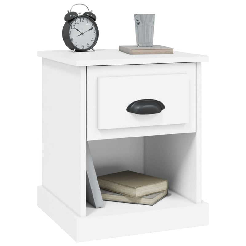 Bedside Cabinet White 39x39x47.5 cm Engineered Wood Payday Deals