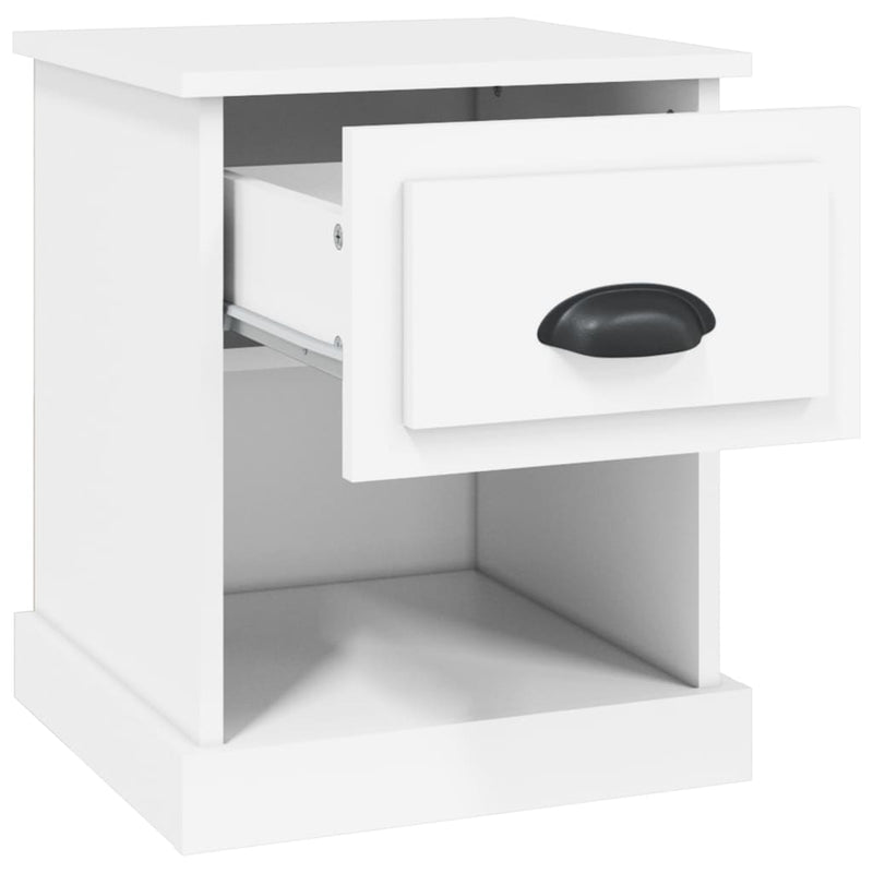 Bedside Cabinet White 39x39x47.5 cm Engineered Wood Payday Deals