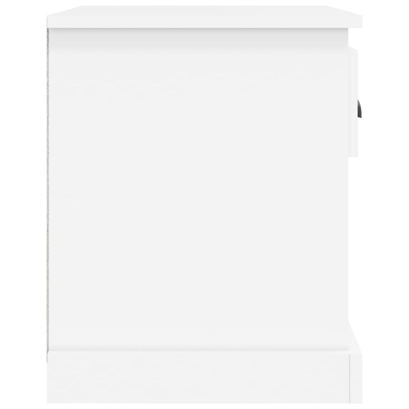 Bedside Cabinet White 39x39x47.5 cm Engineered Wood Payday Deals