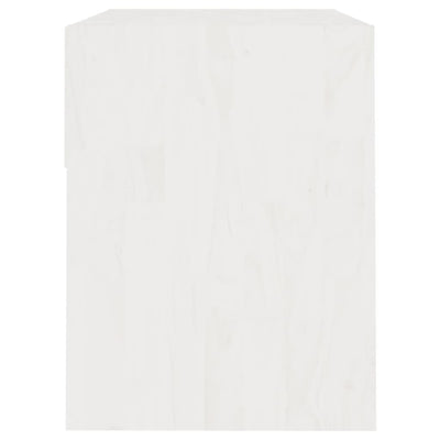 Bedside Cabinet White 40x31x40 cm Solid Pinewood Payday Deals