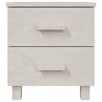 Bedside Cabinet White 40x35x44.5 cm Solid Wood Pine Payday Deals